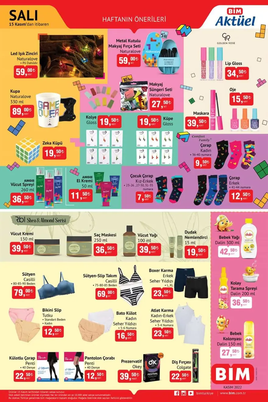 BİM market indirimli aktüel ürünlerde bu hafta (8-15 Kasım BİM güncel indirimli aktüel ürünler kataloğu) 9