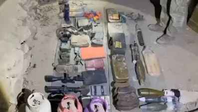 Teröristlerin kullandığı mağara imha edildi