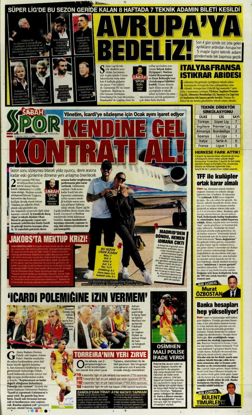 "Operasyon başlıyor" (10 Ekim 2025 spor manşetleri) 14 "Operasyon başlıyor" (10 Ekim 2025 spor manşetleri) 14