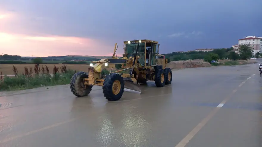 Edirne'de dolu ve sağanak 11
