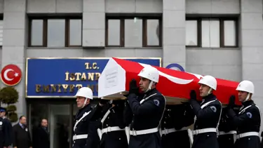 Şehit polis Numan Şeref Datlı son yolculuğuna uğurlandı