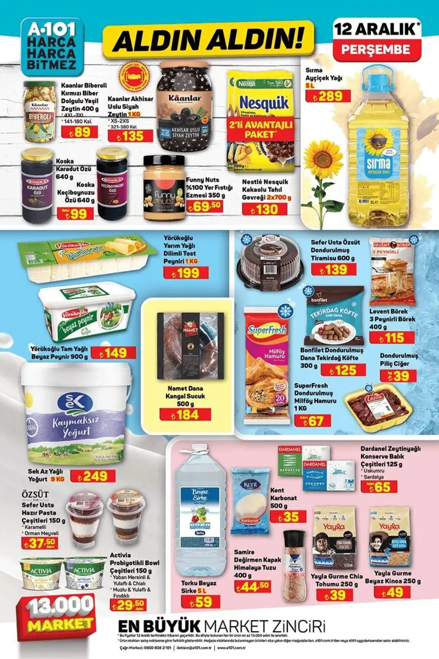 A101 aktüel indirimleri 12 Aralık 2024: A101 marketten yılbaşına özel yeni indirimli ürünler 7