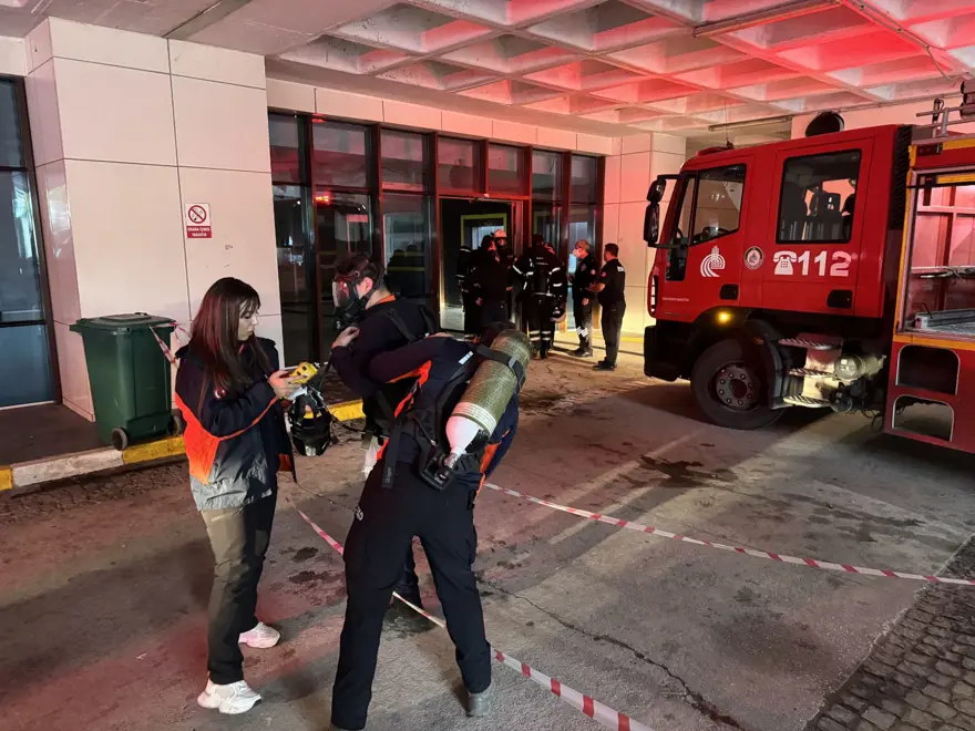 Edirne'de hastanede yangın: Hastalar tahliye edildi 1