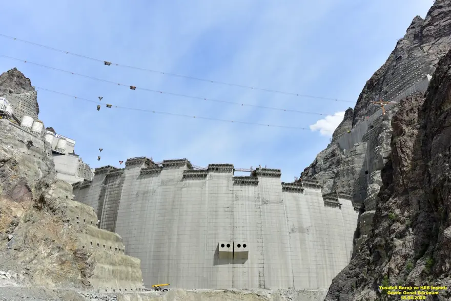 Türkiye'nin en yüksek Yusufeli Barajı'nda son durum 1