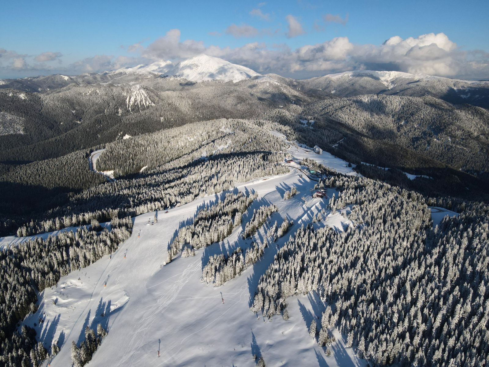 Ilgaz Dağı Milli Parkı beyaz örtüyle kaplandı