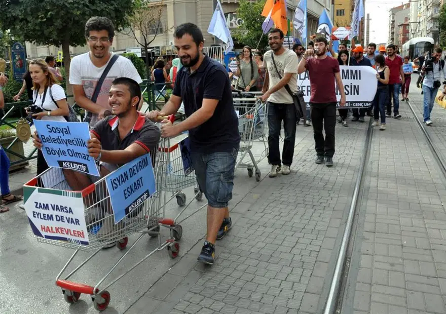 Zamma market arabalı protesto 3