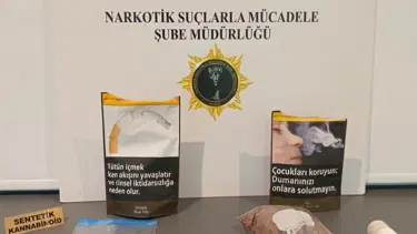 Tütün paketinde uyuşturucu ele geçirildi