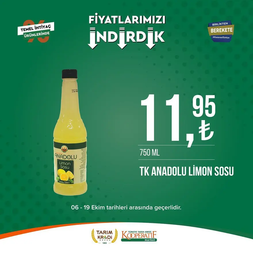 Tarım Kredi Kooperatif Market kasım ayına özel yeni indirimli ürünler: Birçok üründe yüzde 50 indirim fırsatı (2 Kasım 2023 Tarım Kredi Market indirimleri) 80