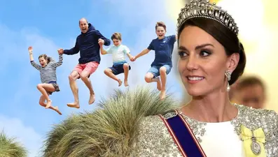 Kraliyet ailesinden eğlenceli kare! Prenses Kate'ten 42'nci yaş kutlaması