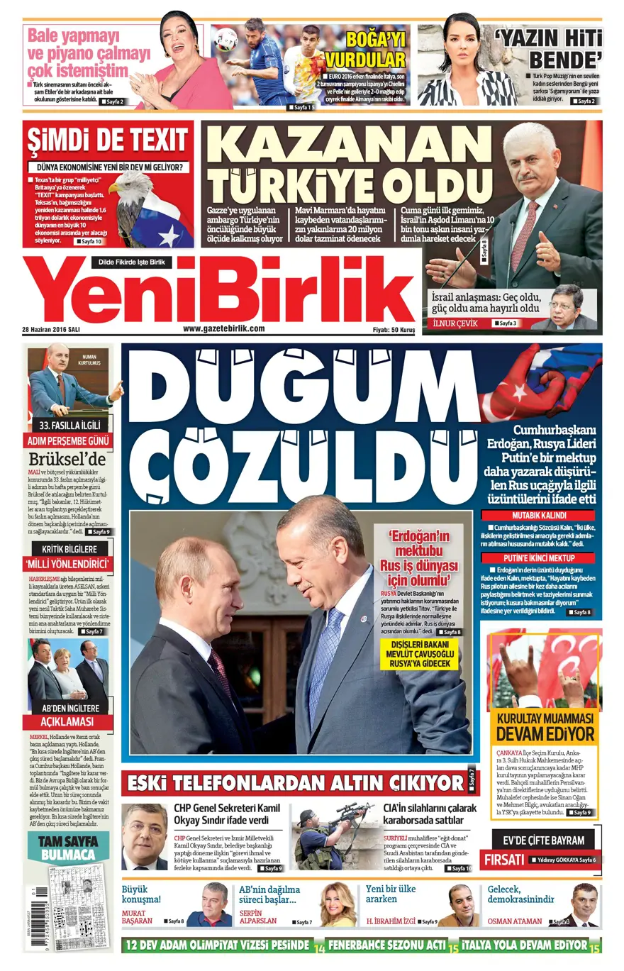 Gazete manşetleri (28.06.2016) 20
