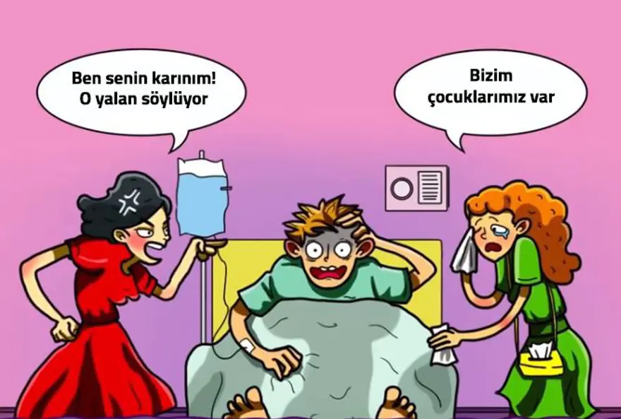 Ortadaki adamın karısı hangisi? (Detay testi) 13