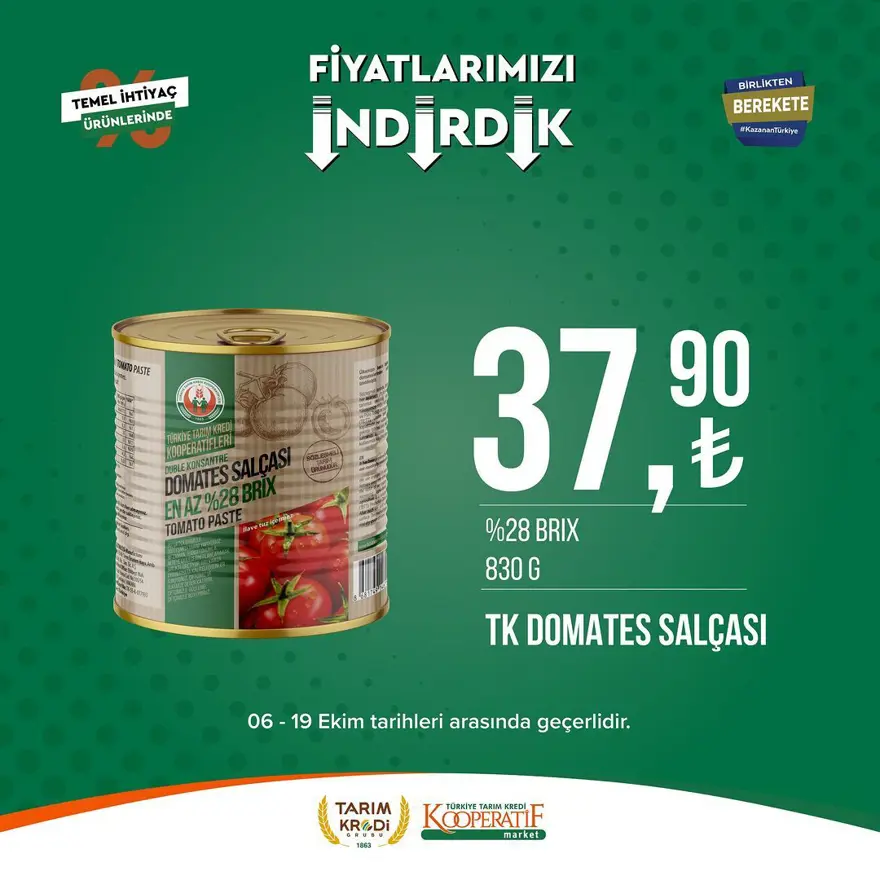 Tarım Kredi Kooperatif Market kasım ayına özel yeni indirimli ürünler: Birçok üründe yüzde 50 indirim fırsatı (2 Kasım 2023 Tarım Kredi Market indirimleri) 78