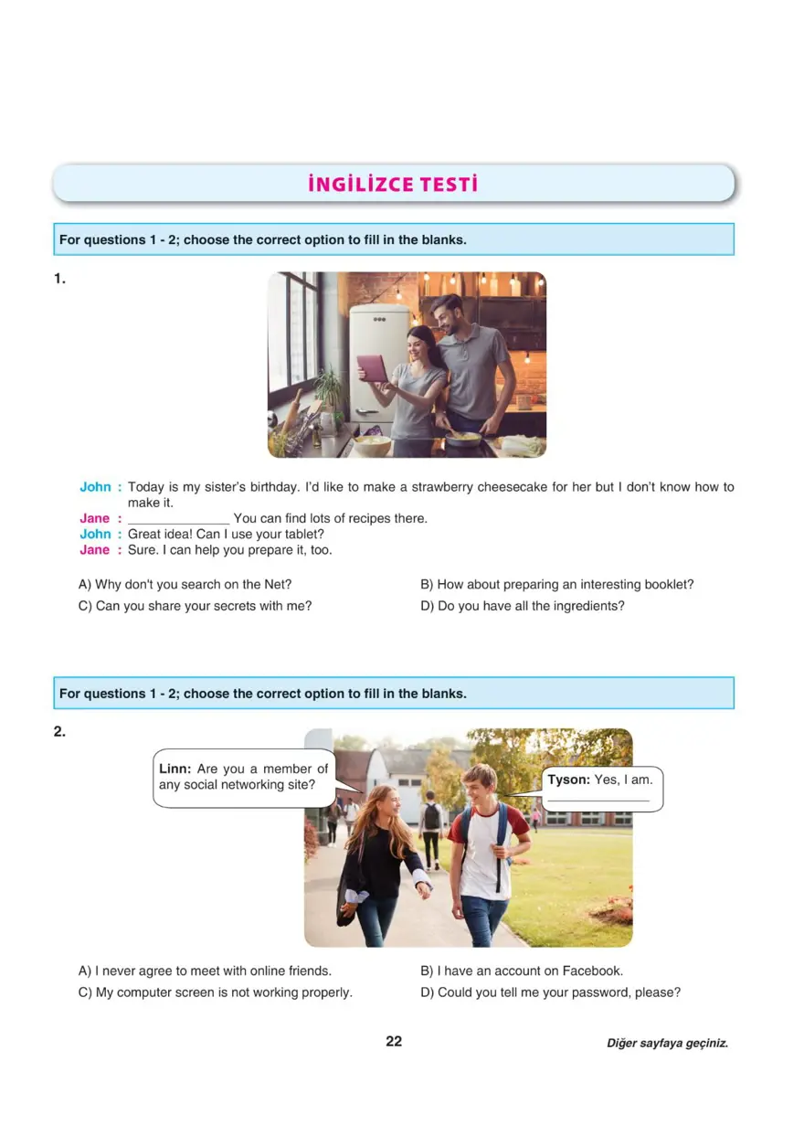 Uğur Okulları LGS-1 sözel deneme sınavı 19