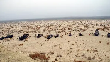 Aral Gölü'nde yenileme çalışmaları