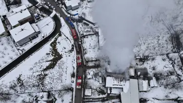 Düzce'de ev yangını