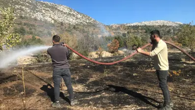 Antalya Akseki’de tarım arazisinde yangın çıktı