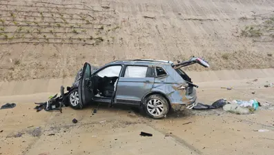 Ankara’da kontroldençıkan otomobil, sulama kanalına düştü: 1 ölü, 3 yaralı