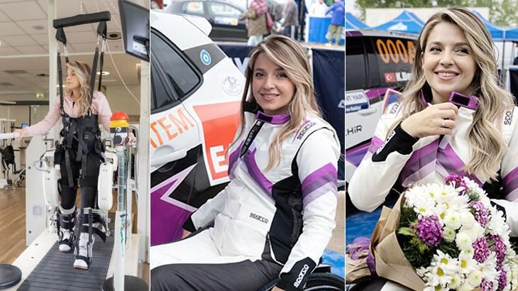 Engelli kadın ralli pilotu Kübra Denizci, Türkiye'de bir ilke imza attı