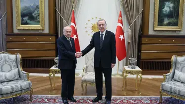 Beştepe'de Erdoğan-Bahçeli görüşmesi
