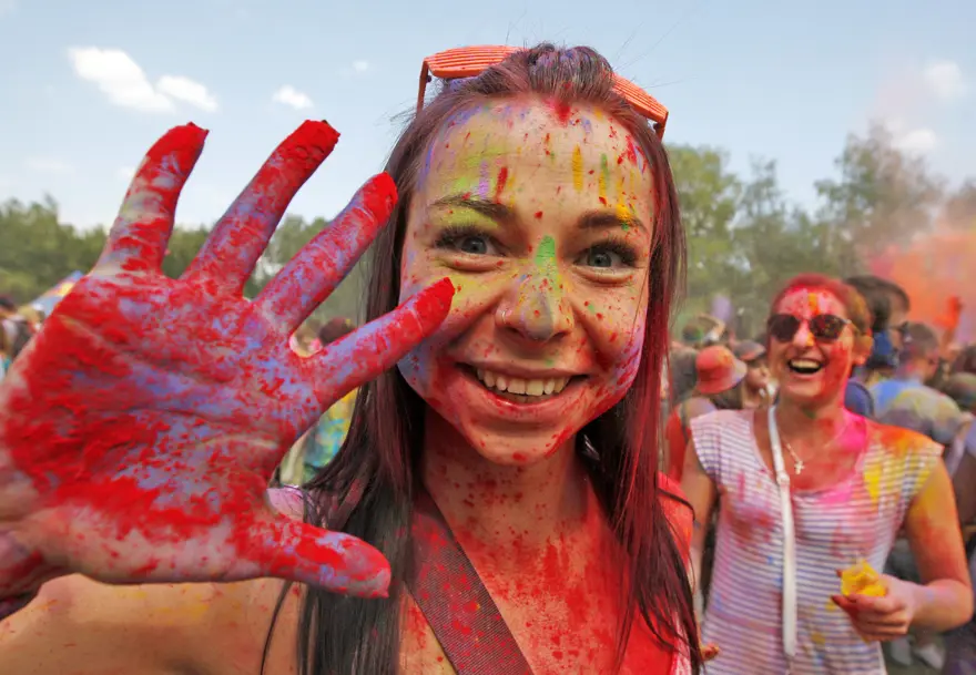 Kiev'de Holi Festivali 1