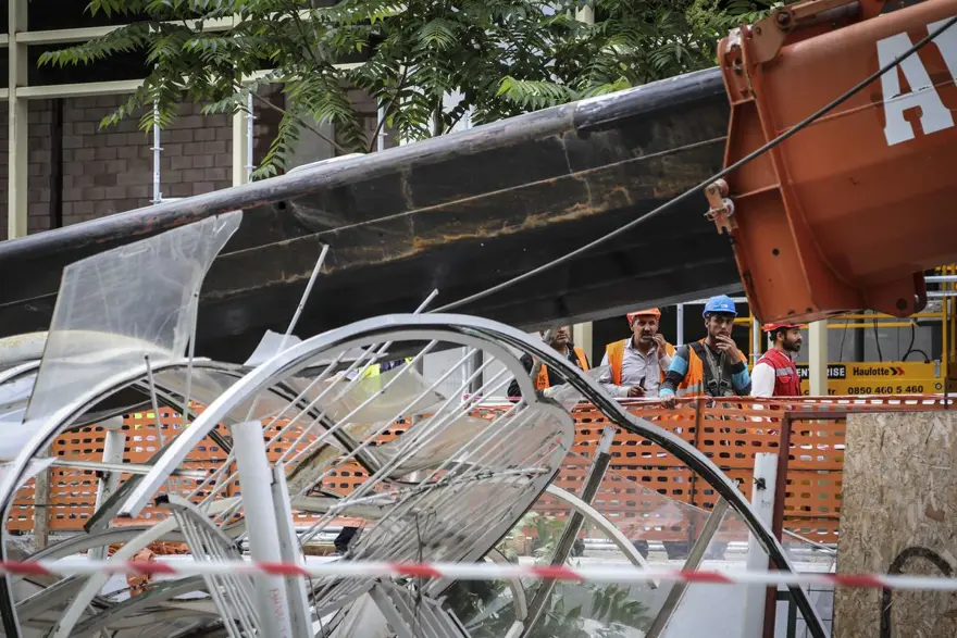 YHT Garaj inşaatında kaza 3