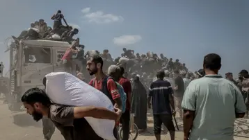 BM: Gazze'ye bir kez bile günde 600 yardım kamyonu ulaşmadı