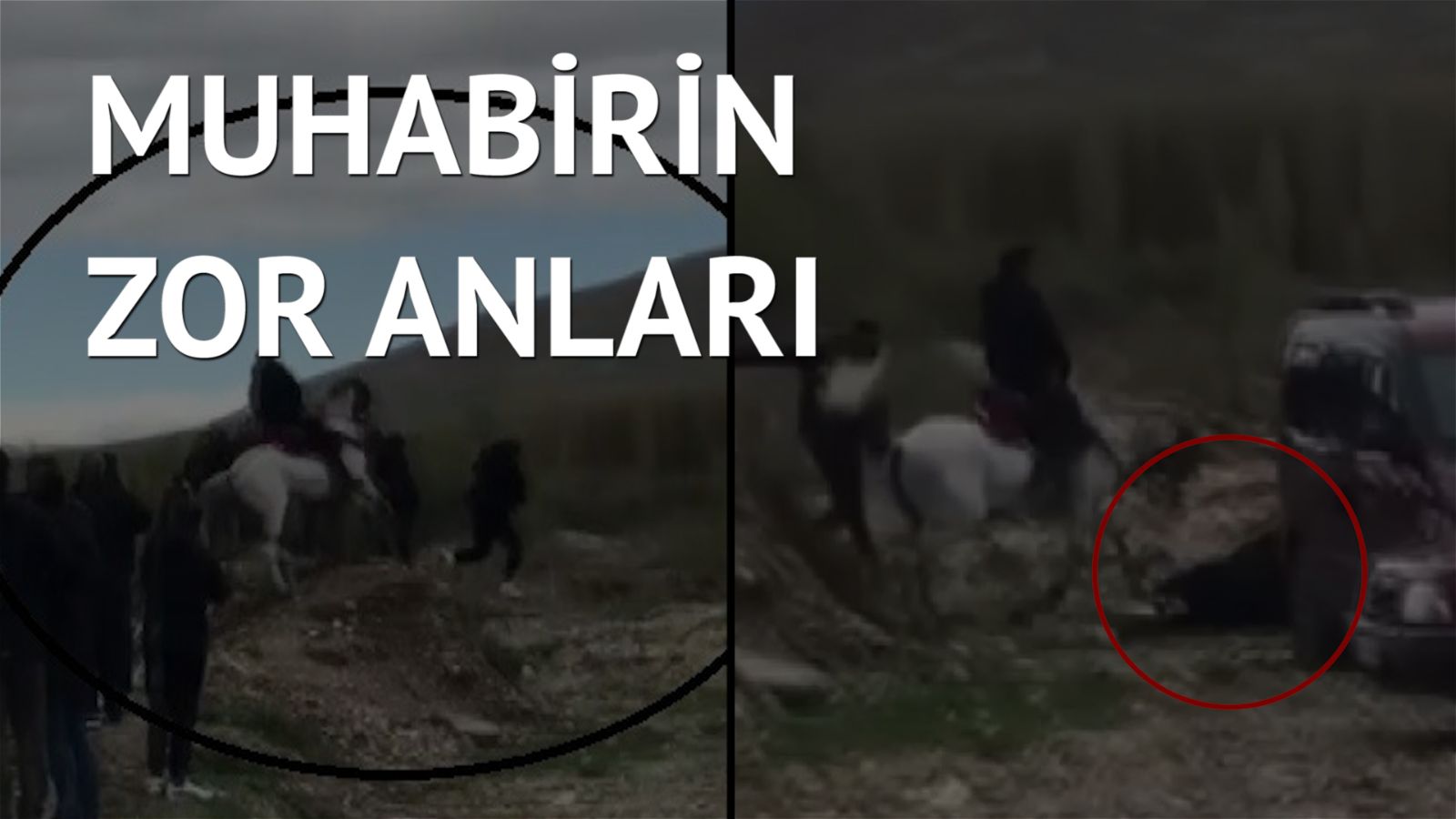 Cirit atının altında kalmaktan son anda kurtuldu