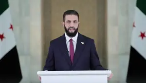 Şara'dan ABD'de ilk çağrı: "Sezar Yaptırımları kaldırılsın"