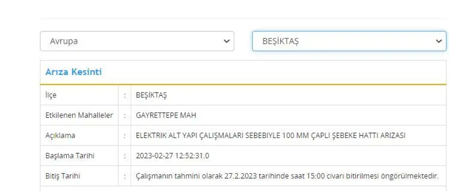 İstanbul'un 6 ilçesinde su kesintisi (Beşiktaş, Fatih, Kağıthane, Küçükçekmece, Beykoz ve Üsküdar) Sular ne zaman gelecek? 2 İstanbul'un 6 ilçesinde su kesintisi (Beşiktaş, Fatih, Kağıthane, Küçükçekmece, Beykoz ve Üsküdar) Sular ne zaman gelecek? 2