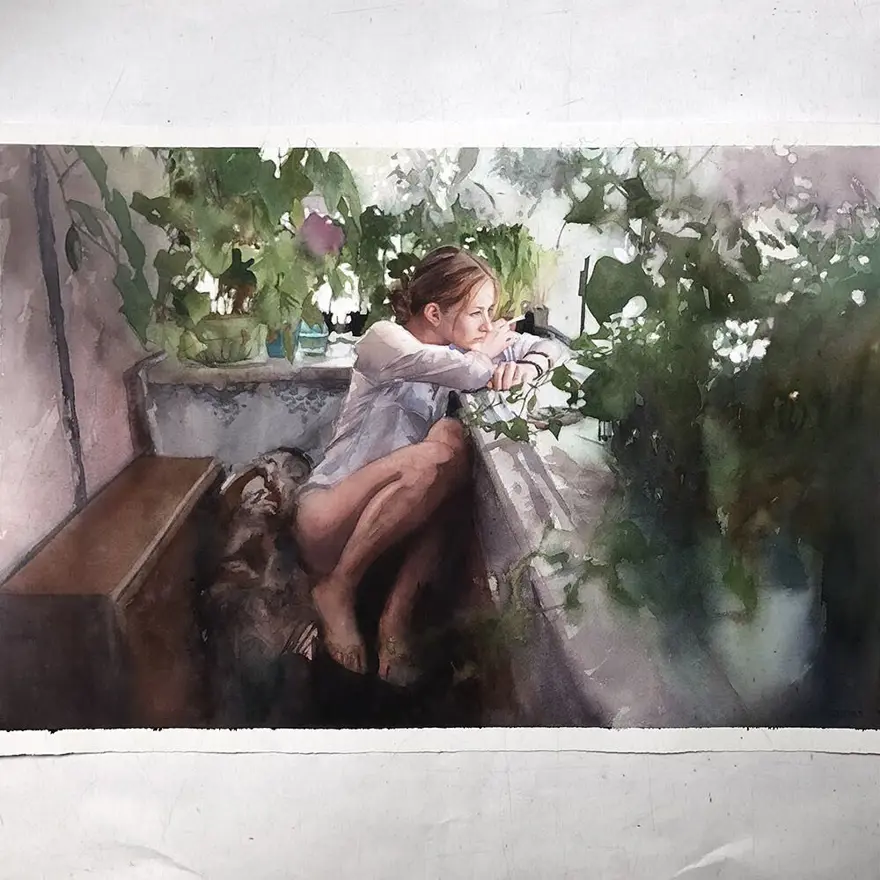 Gerçek gibi görünen sulu boya resimler 14