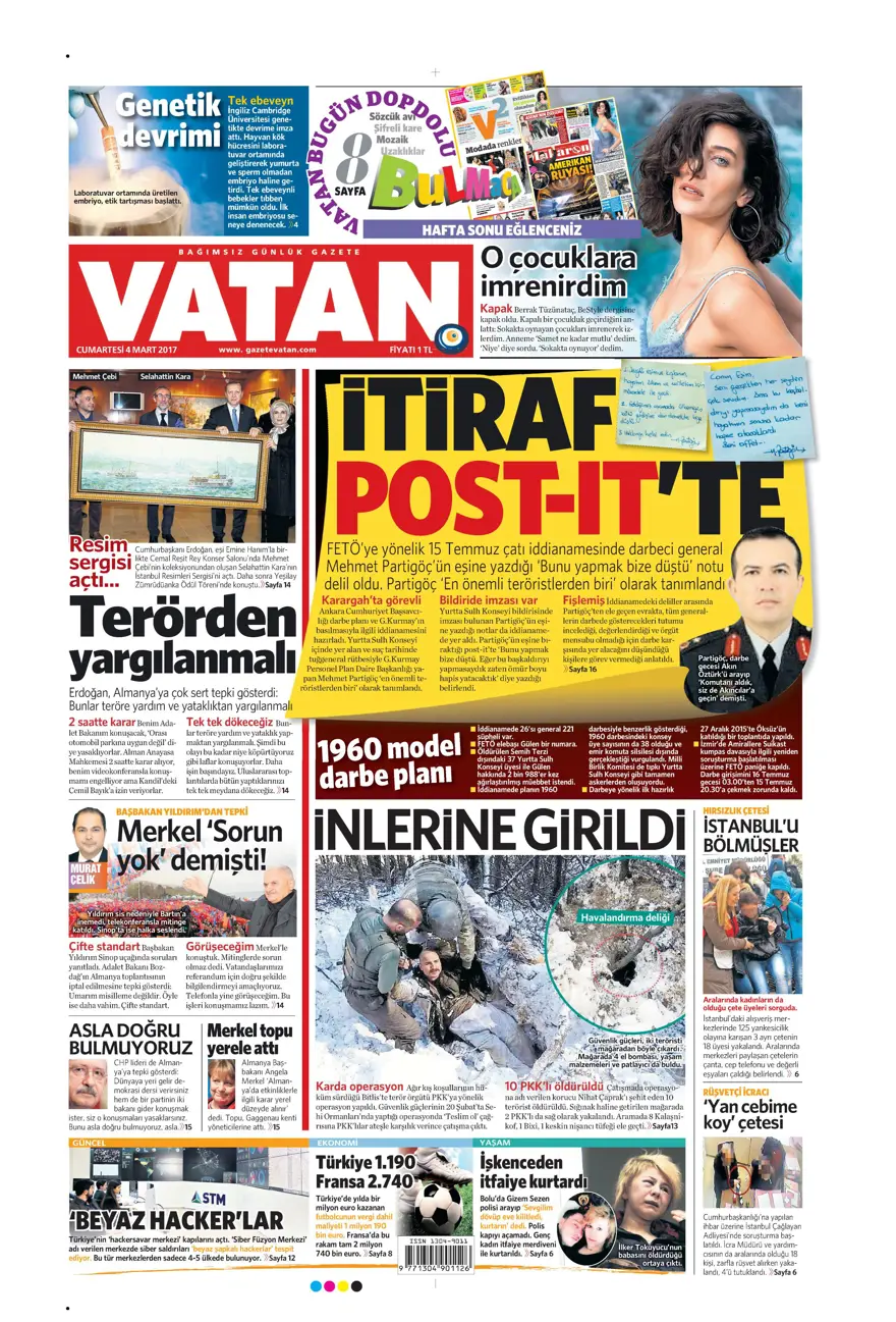 Günün gazete manşetleri - 04.03.2017 13