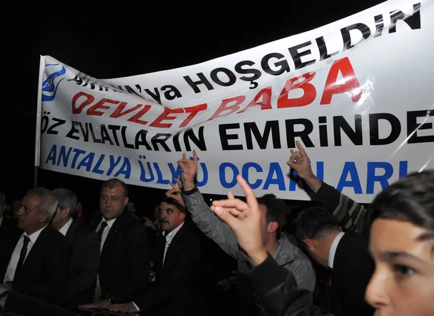 Bahçeli Antalya'da o sloganla karşılandı 2