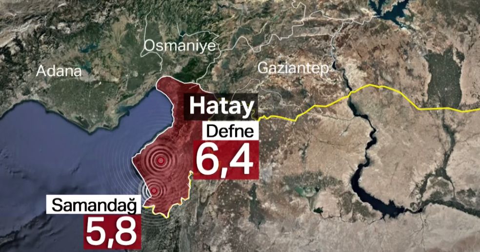 Hatay'da art arda depremler: 6 can kaybı, 294 yaralı