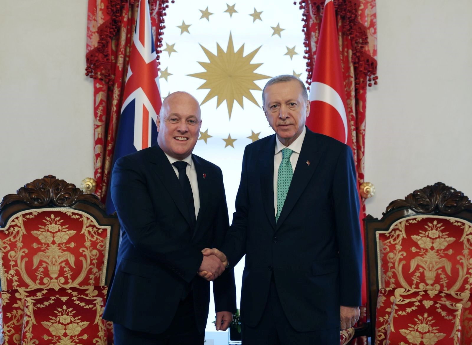 Cumhurbaşkanı Erdoğan, Yeni Zelanda Başbakanı Luxon’u kabul etti