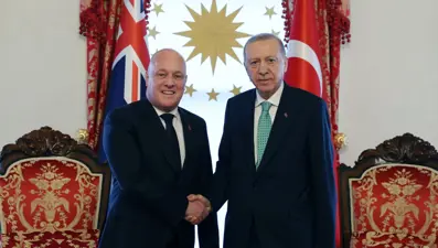 Cumhurbaşkanı Erdoğan, Yeni Zelanda Başbakanı Luxon’u kabul etti