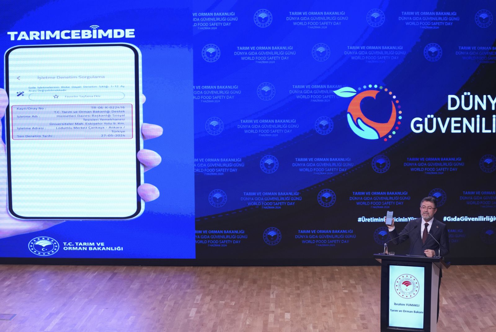 Gıda denetim verilerine "Tarım Cebimde" uygulamasından ulaşılabilecek