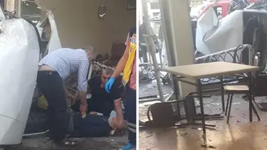 Kahvehaneye dalan otomobilin sürücüsü hayatını kaybetti