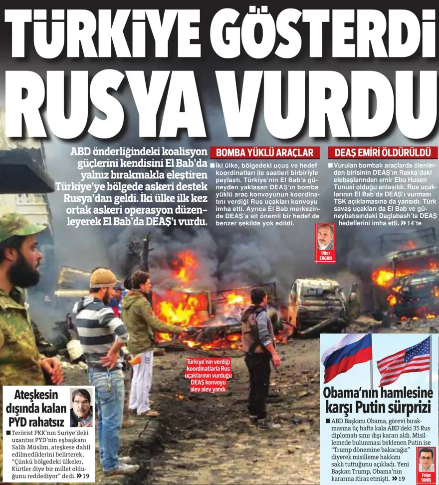 Günün gazete manşetleri - 31.12.2016 