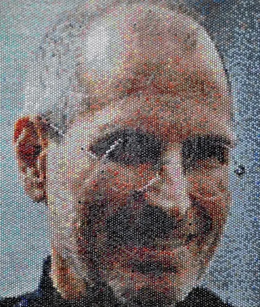 Naylon koruma ambalajından sanat eserine 9