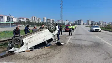 Samsun'da otomobil takla attı: 1 yaralı