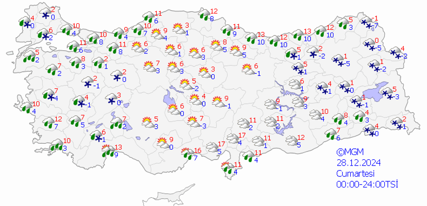 28 ARALIK CUMARTESİ HAVA NASIL OLACAK? 13 28 ARALIK CUMARTESİ HAVA NASIL OLACAK? 13