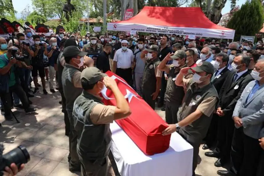 Muğla'da 'orman şehidi' törenle son yolculuğuna uğurlandı 2
