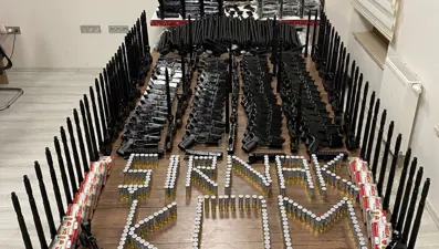 TIR’da 1388 silah mühimmatı ele geçirildi, şoför tutuklandı