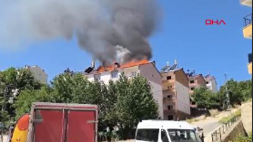 Tunceli’de çatı yangını