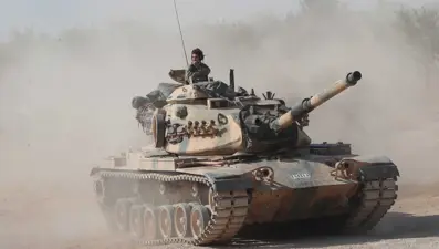 Karkamış'tan harekat bölgesine asker sevkiyatı (Münbiç kırsalında askeri hareketlilik)