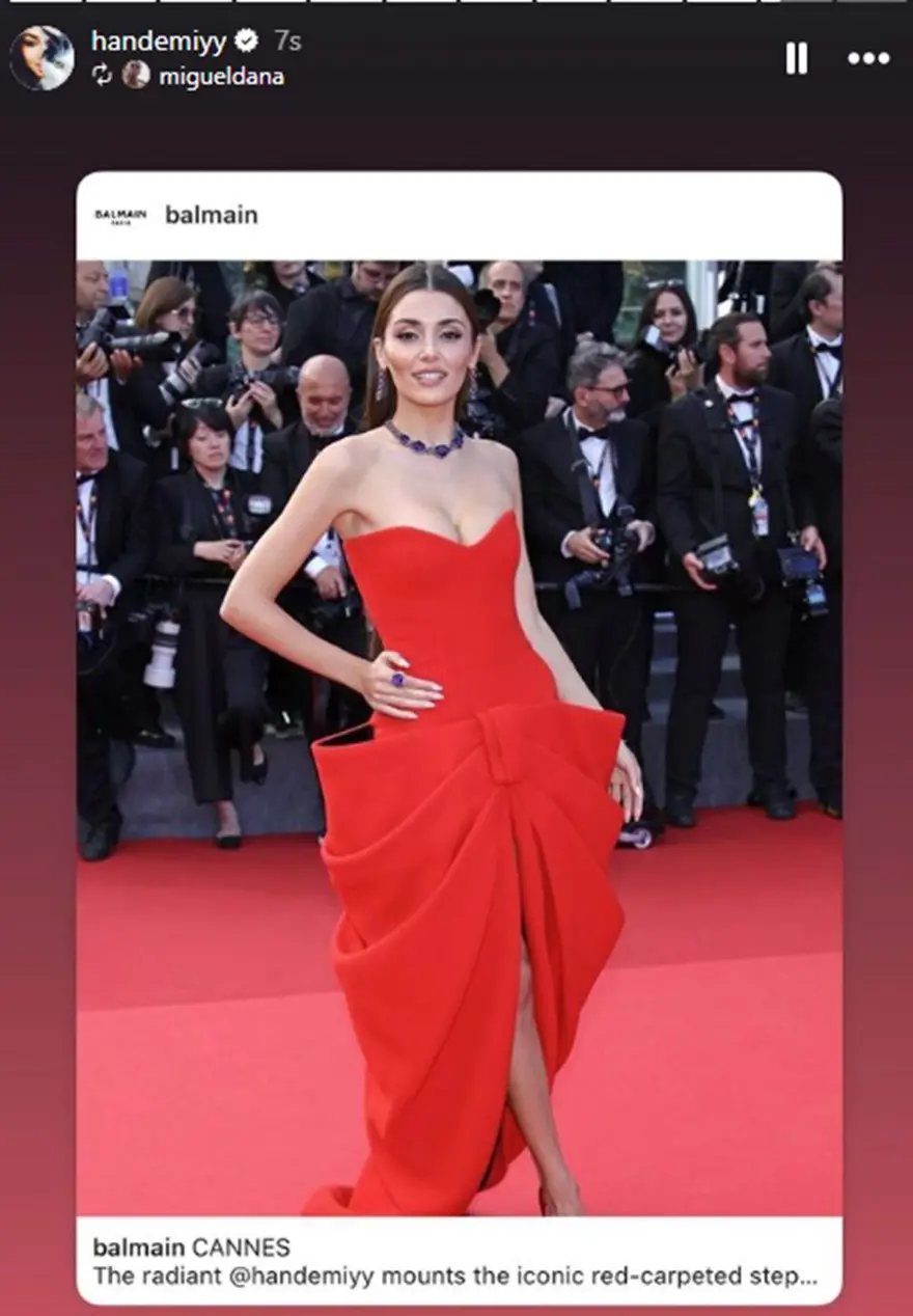 Hande Erçel ile Hakan Sabancı Cannes'da 6