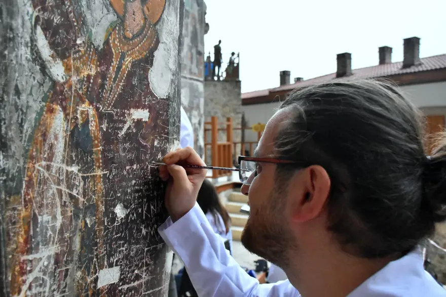 Sümela Manastırı'nın freskleri restorasyonla gün yüzüne çıkarılıyor 2