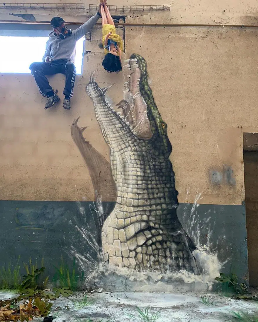 Fransız sokak sanatçısından 3 boyutlu grafitiler 24