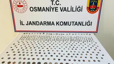 Osmaniye'de tarihi eser operasyonu: Sikke ve objeler bulundu