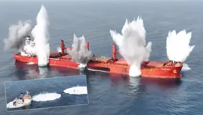 Husiler yayınladı: Kızıldeniz'de gemi batırdılar